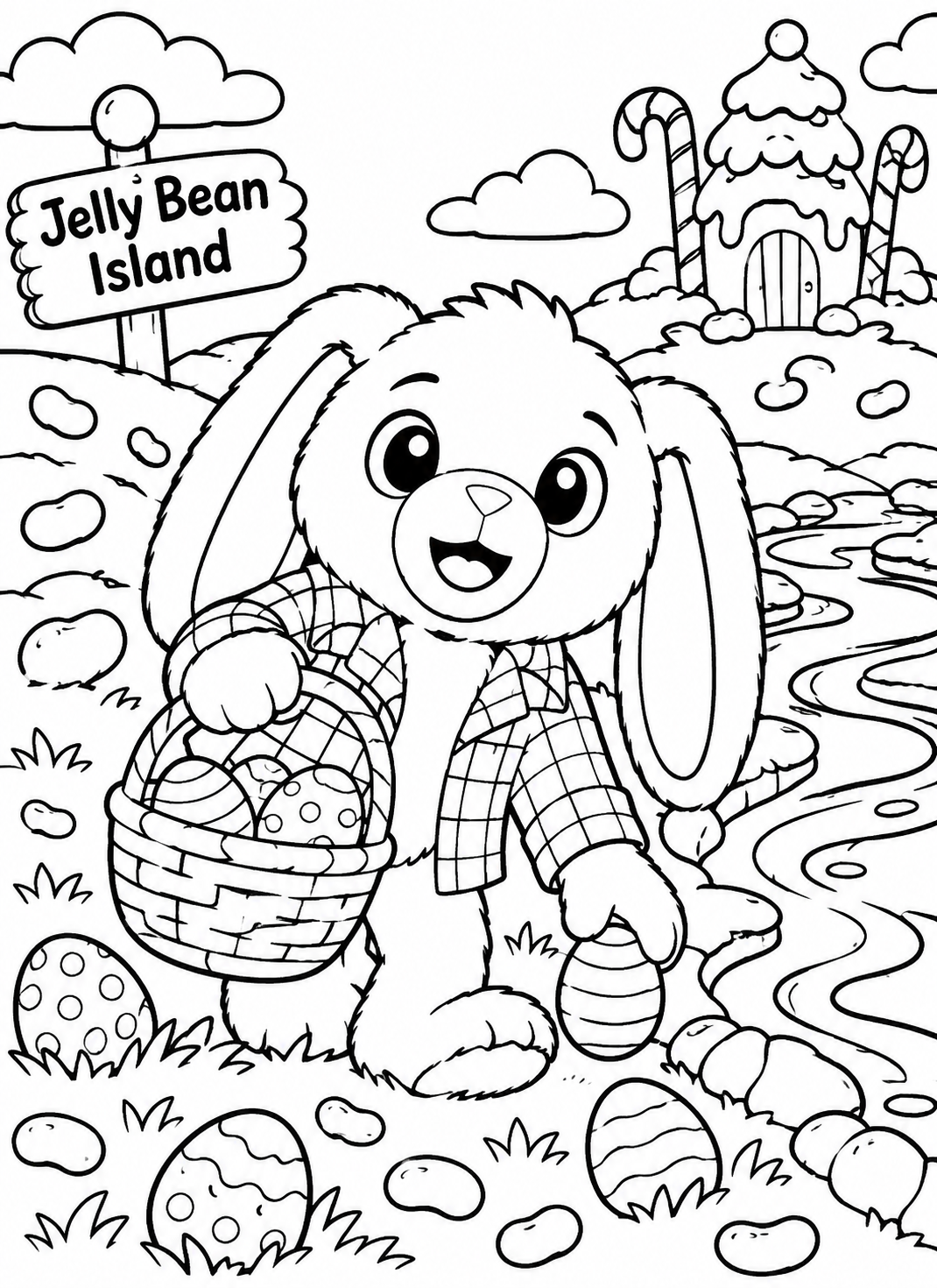 A Bunny in a Basket