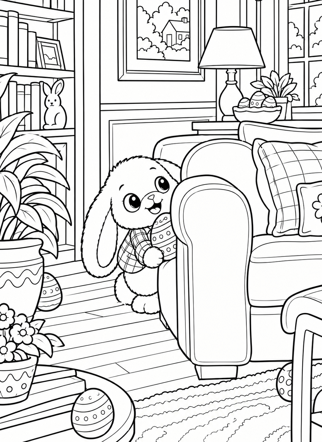 A Bunny in a Basket