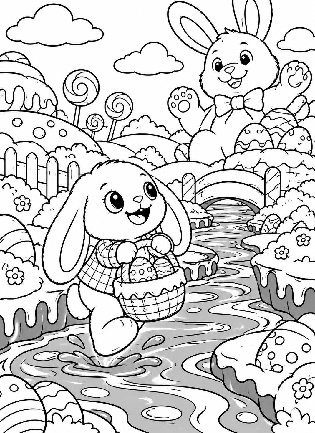 A Bunny in a Basket